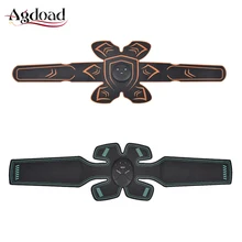 ABS EMS стимулятор мышц мужской тренажер для мышц брюшного пресса Смарт фитнес Электрический массаж тела перезаряжаемый поясной ремень