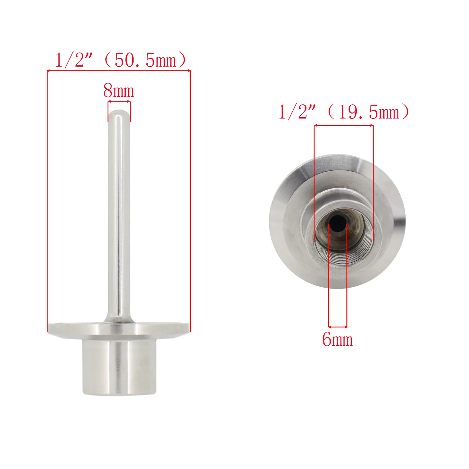 Адаптер термометра Thermowell для котла 1/2 дюйма NPT /BSP Женский адаптер из нержавеющей