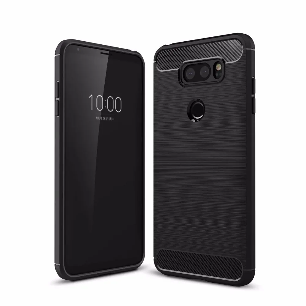 

TPU Soft Case for LG V30 Carbon Fiber Silicone Brushed Anti-knock cell phone Back Cover for LG Q6 G6 PRO cases
