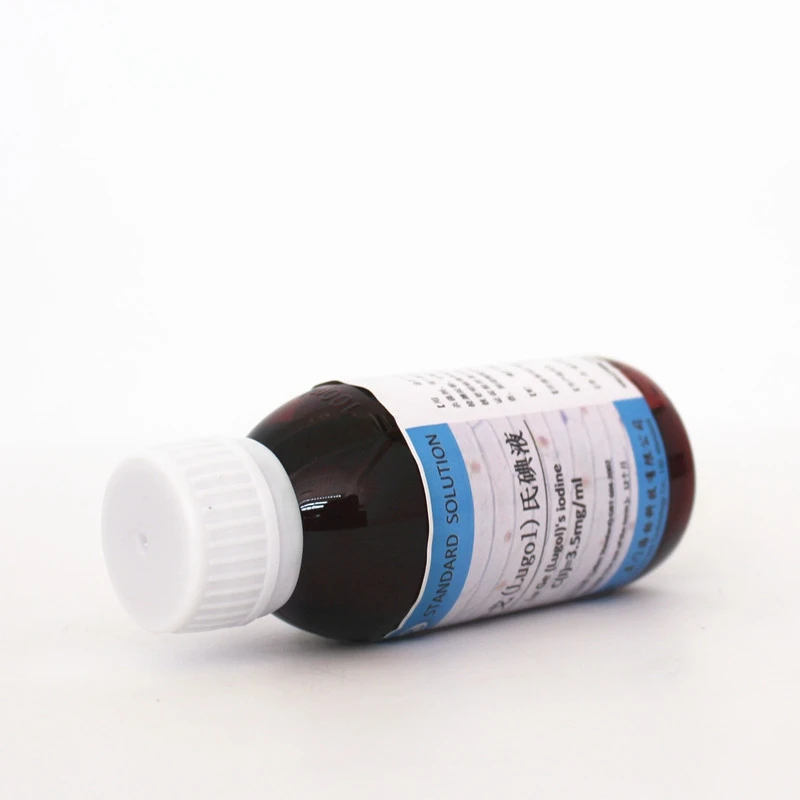 Menagerry ruimte deeltje Biologische reagens gram kleuring oplossing lugo (lugol)'s jodium oplossing  3.5 mg/ml standaard oplossing 100 ml - AliExpress