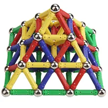 Magnetic Stick Metal Balls Building Blocks Construction Toys for Kids 157 Pcs set DIY Designer Educational