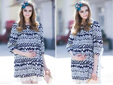 2015 New Summer Plus Size XL Elegant 3D Embroidered Lace Chiffon font b Maternity b font