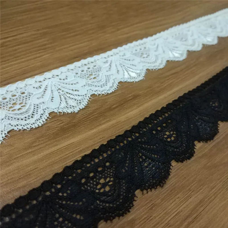 TOP Quality 3cm width Stretch Lace for Underwear Eco Friendly Elastic