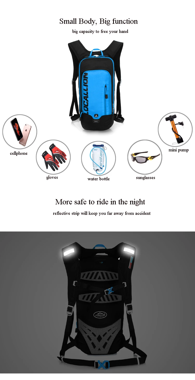 Новый 6L велосипедный водостойкий портативный рюкзак вентилируемый велоспорт альпинизм путешествия бег рюкзак мини-Спортивные Сумки
