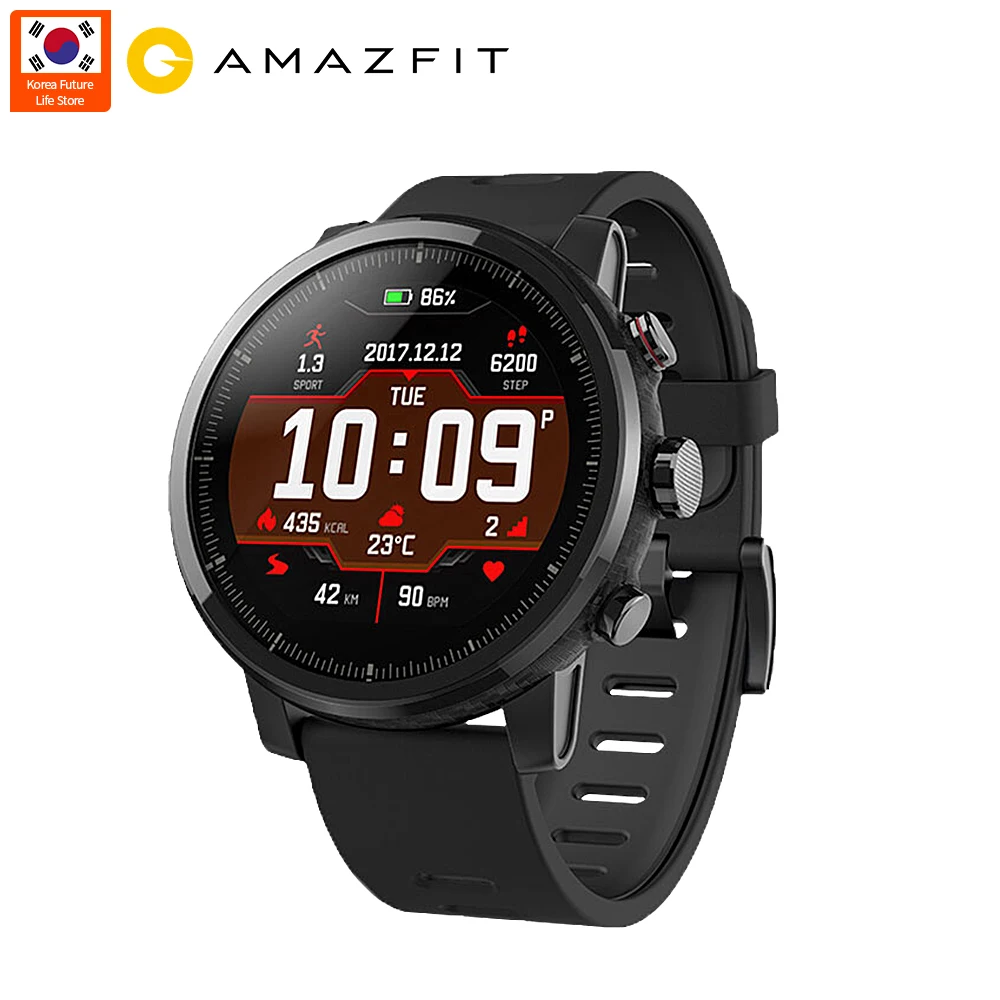 Корейские умные часы Xiaomi Huami Amazfit 2 Amazfit Stratos Pace 2 пульсометр умные часы с gps 5ATM водостойкий