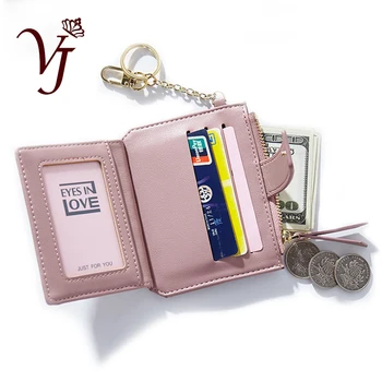 

Ultra Thin Fashion Women Leather Small Change Wallet Card Holder Female Slim Money Key Purse Coin Purses Holders For Girls