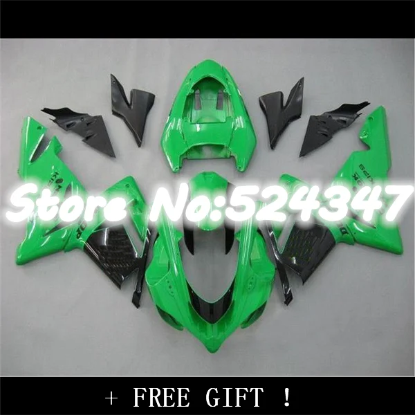 

100% NEW Green black Fairings FOR KAWASAKI NINJA ZX10R 04-05 ZX 10R 04 05 ZX-10R 10 R 2004 2005 fairing kits