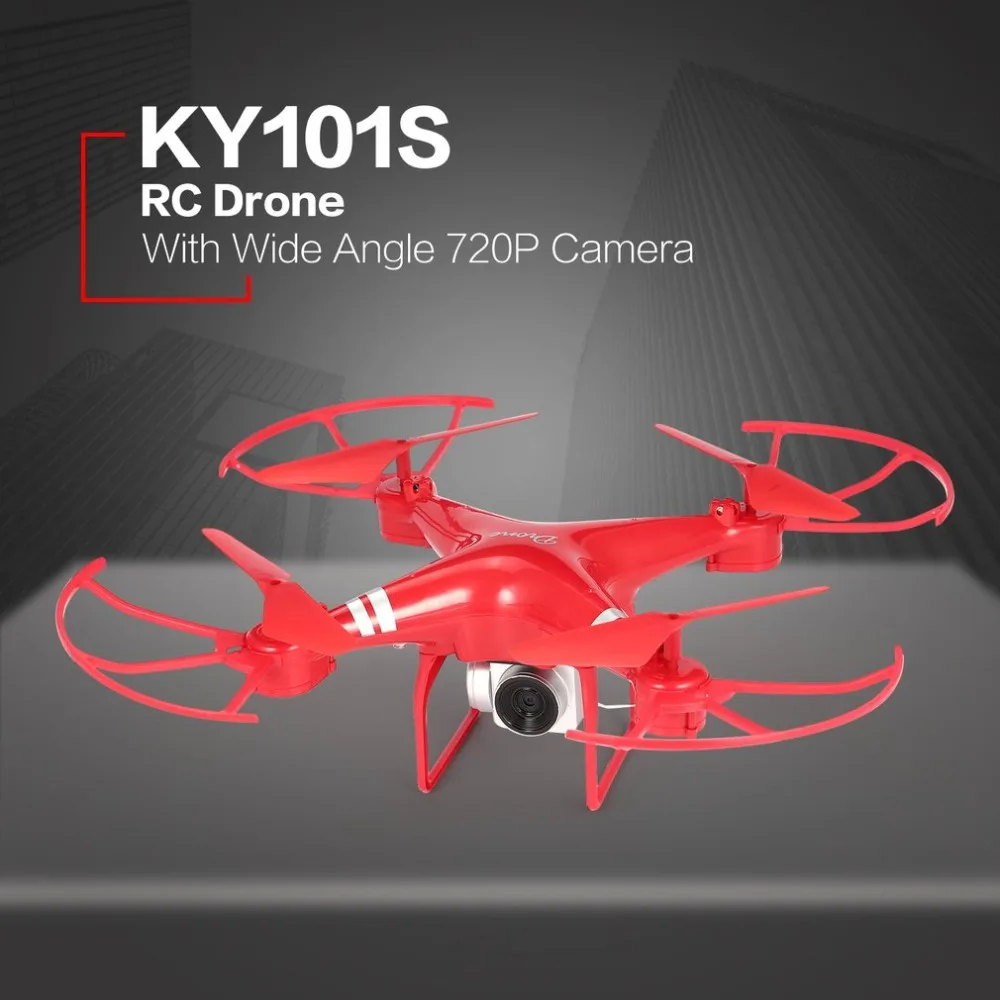 

KY101S WiFi FPV Wide Angle 720/1080 Camera Selfie RC Drone Altitude Hold Headless Mode 3D Flips One Key Return Quadcopter 18Mins