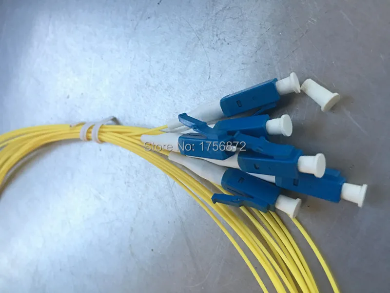 50 шт./лот SM SX ПВХ 0 9 мм 1 метр LC/UPC Волоконно оптический отрезок|fiber optic pigtail|optical