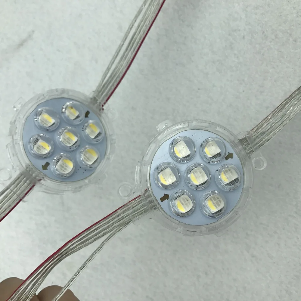 DC24V RGBW DMX512 (чип UCS512) 5050 SMD адресуемый пиксельный модуль 7 шт. LED 1 68 Вт диаметр 40 мм