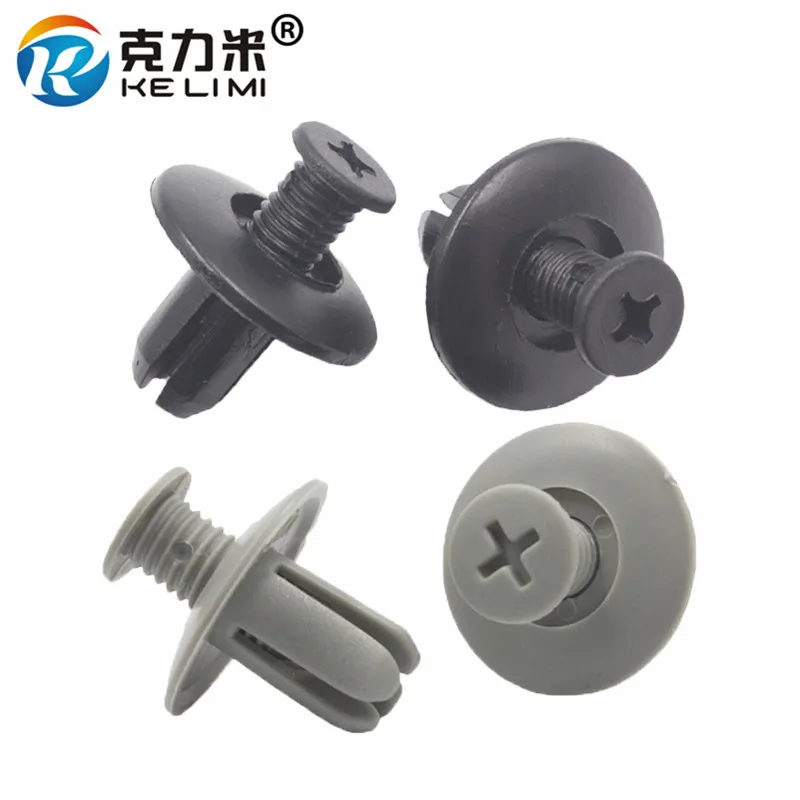 

100 Pcs universal automotive interior panels door trim trunk fender expansion screw snap clamp