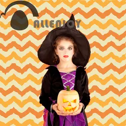 Allenjoy Фон фотографии Хэллоуин orange шеврон тыквы фоне photo booth photocall за исключением стенд