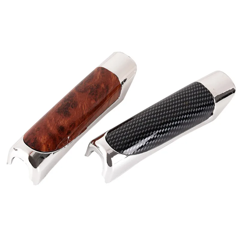 

Wooden Style Hand Brake Ebrake Handle Hand Break Protect Cover Car Carbon Fiber Sleeve 1pc