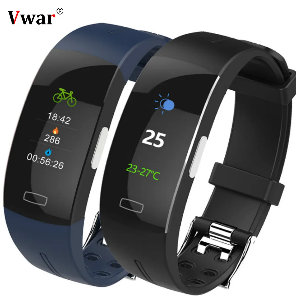 

VF2 Smart Wrist Band ECG+PPG Measurement Dynamic Heart Rate Monitor USB Charge Fitness Tracker Color Screen Smart Watch Band