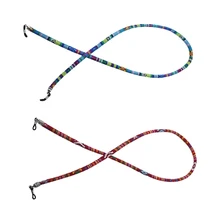 2 шт унисекс хлопок смесь длинные солнцезащитные очки шеи шнуры ремешок очки веревка ремешок-держатель веревки