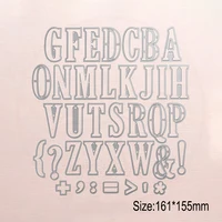 InLoveArts 37 шт./лот 161*155 мм буквы алфавита металлический трафарет для тиснения альбом для фотографий Скрапбукинг DIY удар ремесел