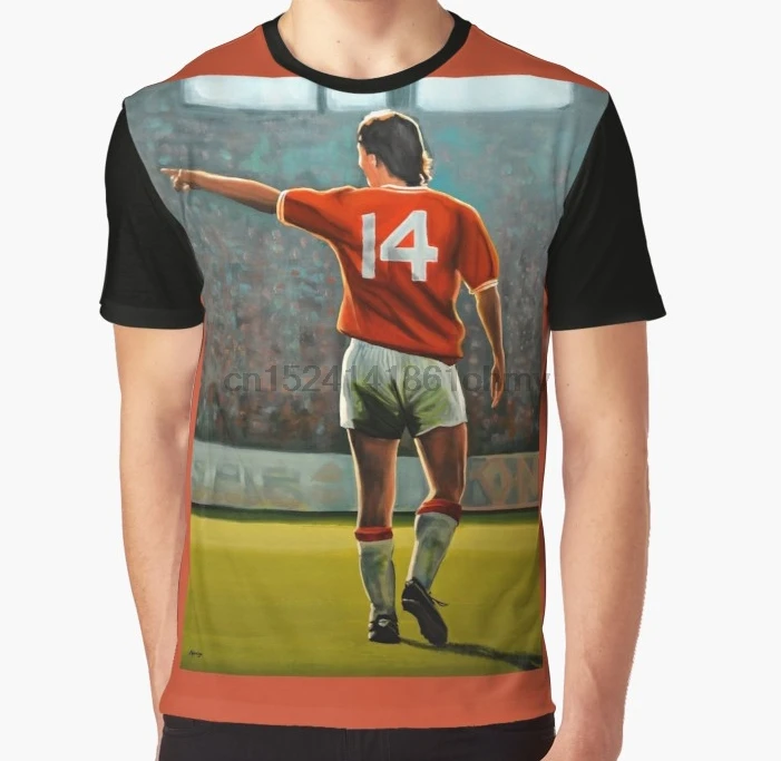 

All Over Print 3D Women T Shirt Men Funny tshirt Johan Cruyff Oranje nr 14 Graphic T-Shirt