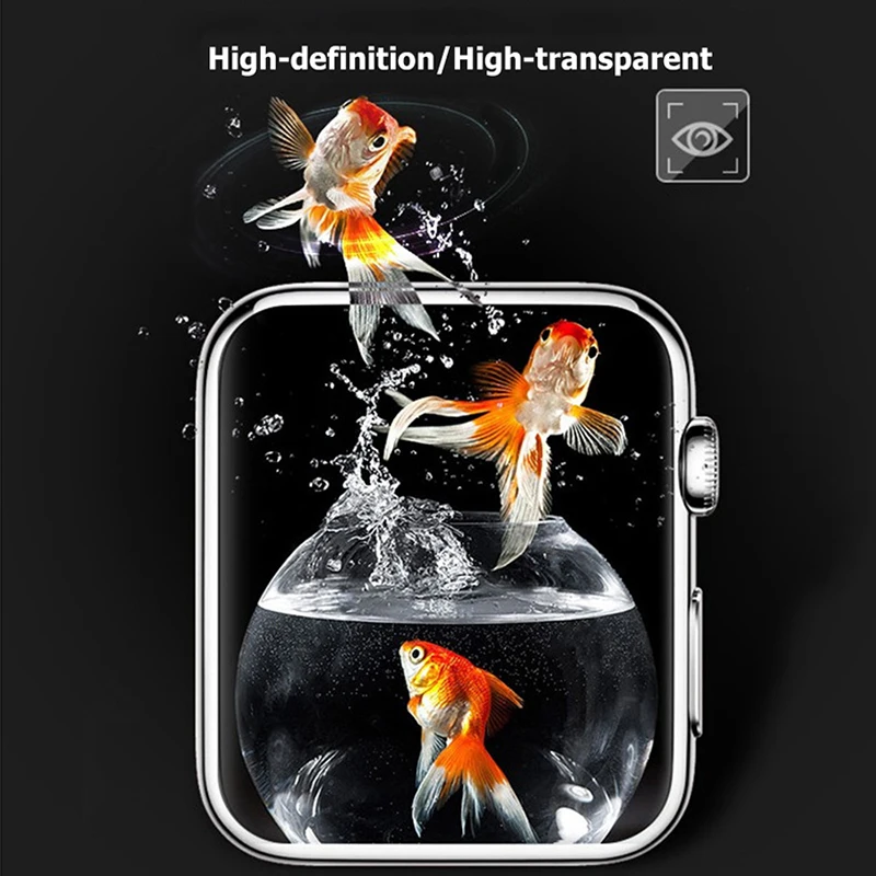 4D Gekrümmten Rand Gehärtetem Glas Schutz Film 9 H Schutz Für ich uhr Apple Uhr Serie 1 2 3 38mm 42