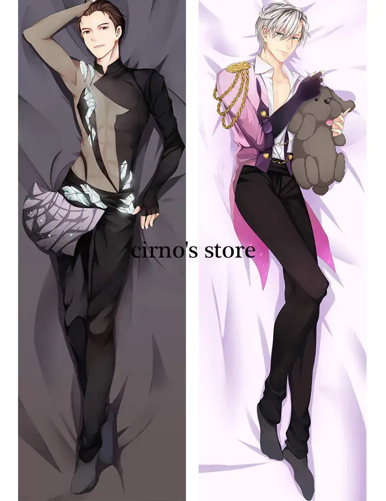 

December 2016 update Yuri on Ice anime Characters cool boys victor nikiforov & yuri plisetsky pillow cover body pillowcase