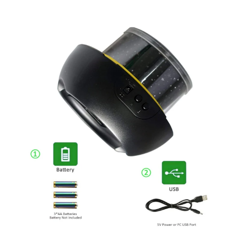 Led Night Light Lamp Child Battery Powered Starry Sky Magic Star Moon Planet Projector Lamp Cosmos Universe bedside lamp (7)