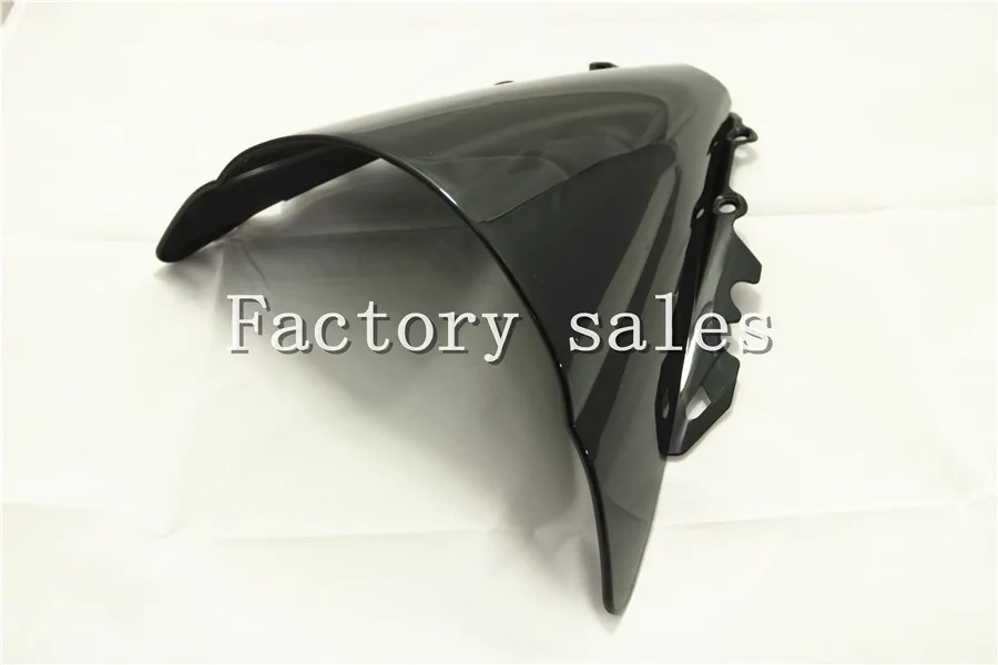 Ветровое стекло для Yamaha YZF 600 R6 2006 2007 черное с двойным пузырьком 03 04 05 CC RR YZFR6|windshield
