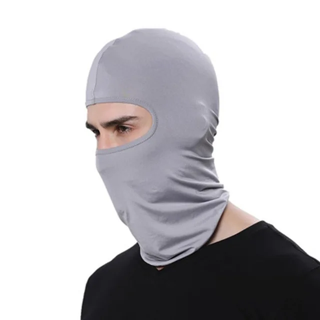 Тактическая Военная маска для лица дышащая Балаклава спортивные головные уборы быстросохнущие шапочки ветрозащитная шапка мотоциклетный шлем - Цвет: Gray