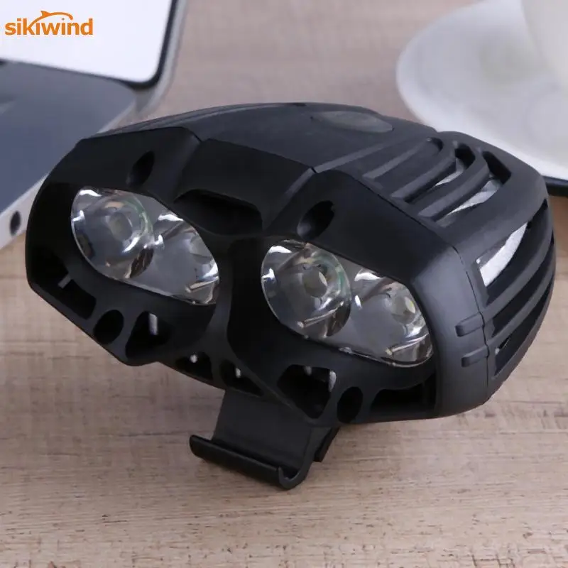 Clearance New 4 Modes USB Rechargeable Bike Light Front Handlebar Cycling Led Light Battery Flashlight Torch Headlight Bicycle Accessories 3