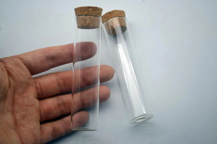 50pcs 22*90mm Mini Glass Bottle Vials Empty Sample Jars With Cork Stopper Glass test Bottle Message Vial Weddings vase diy gifts