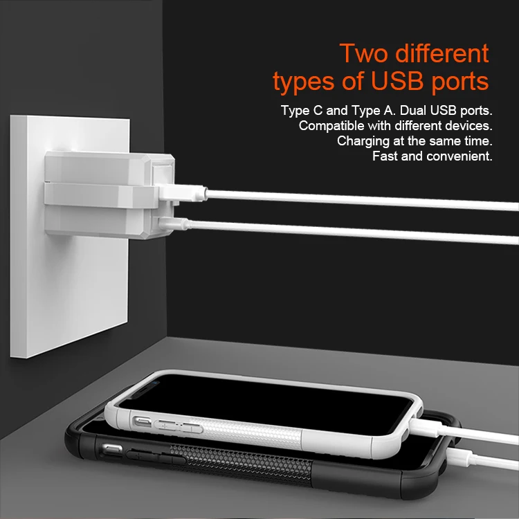 Настенное зарядное устройство usb type c выход быстрое зарядное устройство конвертер с международными вилками