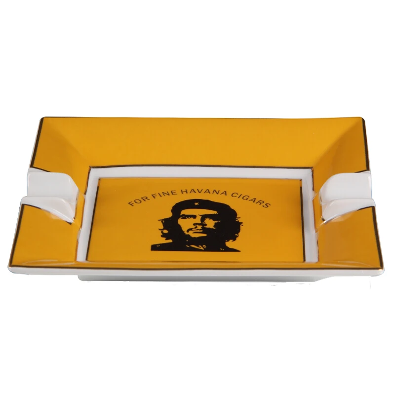 Padrão de Design Cohiba Cerâmica 2 Repousa Havana Retrato Criativo Fumar Charuto Cinzeiro Cinzeiro Charuto Acessórios Asbak Buiten