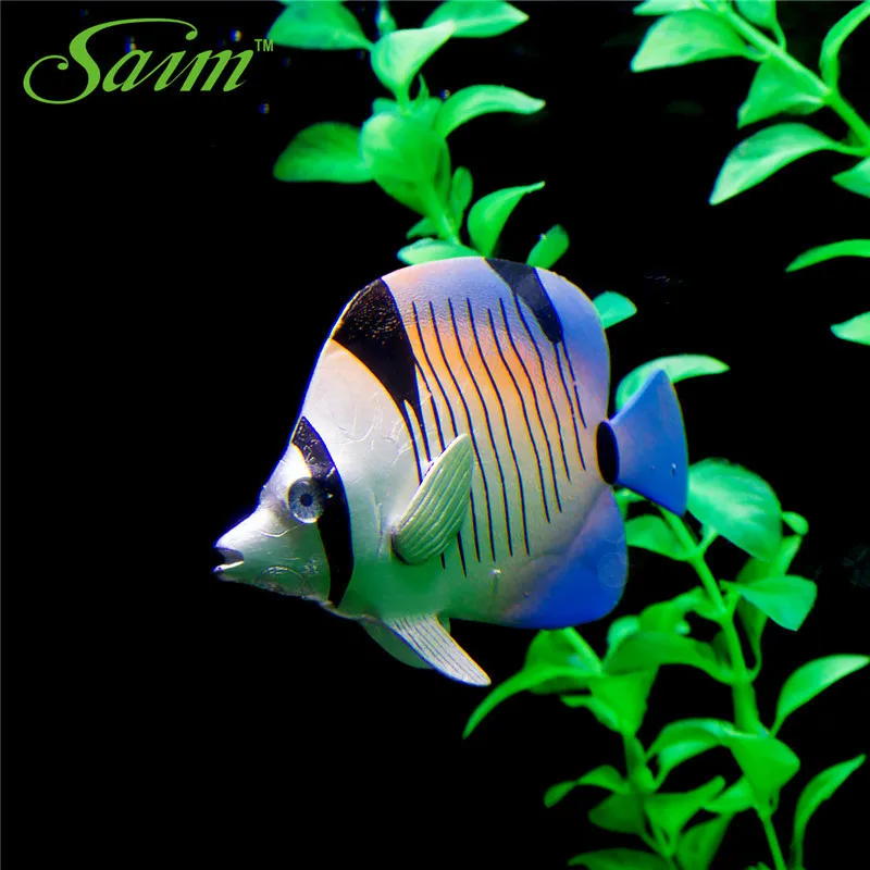 

Saim Aquarium Decor Floating Plastic Fish Lightahead Artificial Aquarium Fish Multicolor Swimming Fish For Fish Tank Decoration