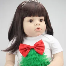 New Fashion 28 Inches 70 cm Large Size Clothing Model Girls Real Touch Realistic Girls Silicone Reborn Toddler Dolls Cheap