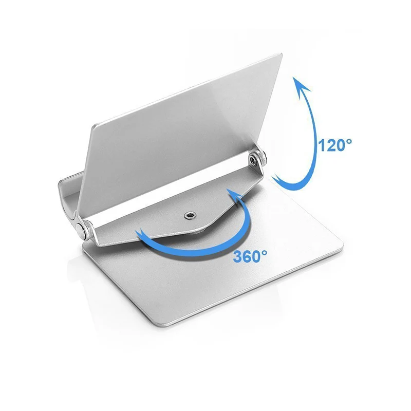 Подставка-держатель для планшета и мобильного телефона, вращающийся на 360 градусов, алюминиевый сплав, настольная подставка для ленивых, Складной Съемный Кронштейн для iPad