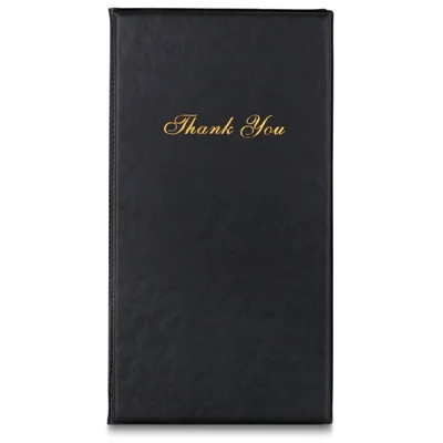 Ресторанное меню обложки-285*140 мм книжный стиль двойная Складная Панель меню обложка меню держатель черный, 12/упаковка