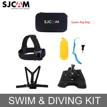 Accesorios acción de la Cámara de cabeza y pecho la correa de muñeca de Floaty Bobber Sjcam bolsa grande para Sj5000/M20/M10 Sj6 leyenda Sj7 estrella Sj8 serie