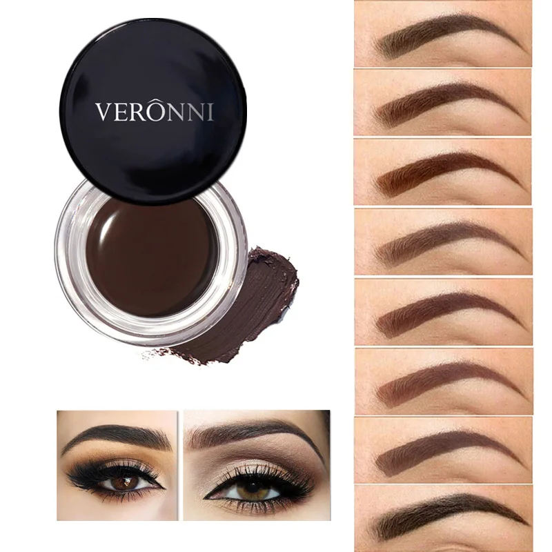 

5Colors No Shading Durable Eyebrow Pomade Gel Waterproof Maquiagem Makeup Accessories Eye Brow Cream Eyebrow Enhancer Cosmetic