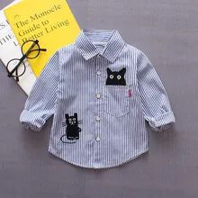 Детская блузка для мальчиков, хлопковая рубашка в клетку для маленьких мальчиков и девочек, топы с длинными рукавами, рубашки, одежда