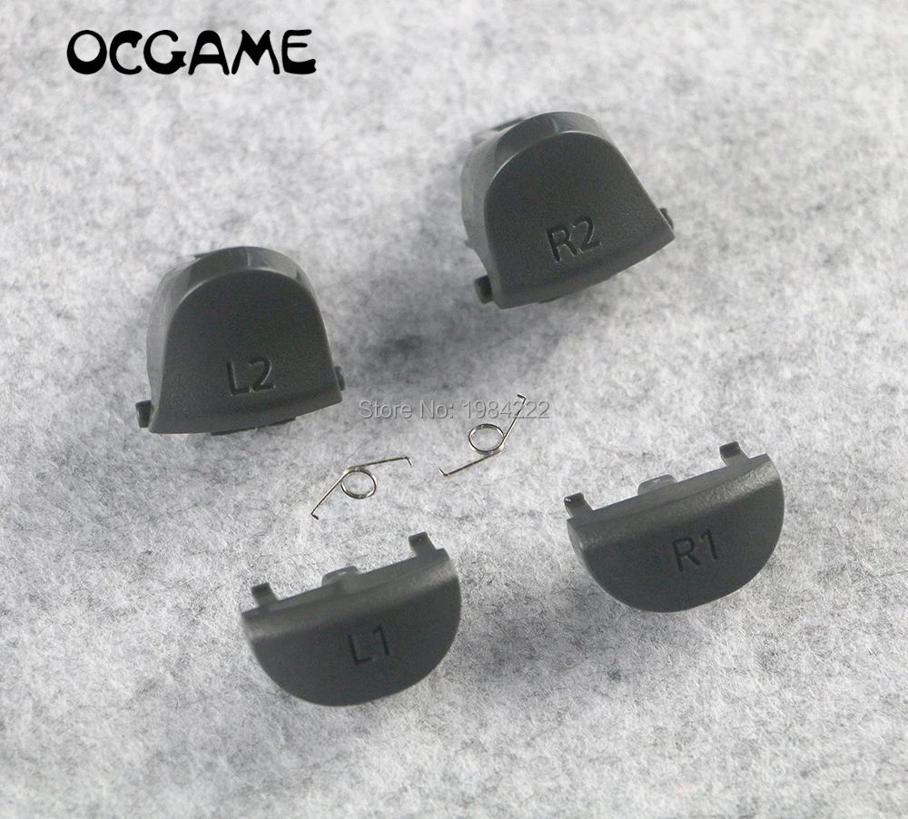 

OCGAME 10sets/lot JDS-040 JDM-040 L1 R1 L2 R2 Trigger Buttons with Spring Repair Parts For PS4 pro controller