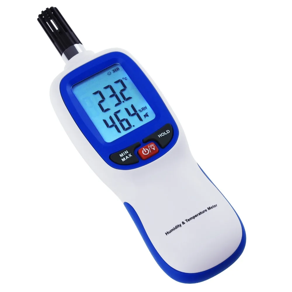 Digital Hygrometer Humidity & Temperature Meter Dew Point And Wetbulb