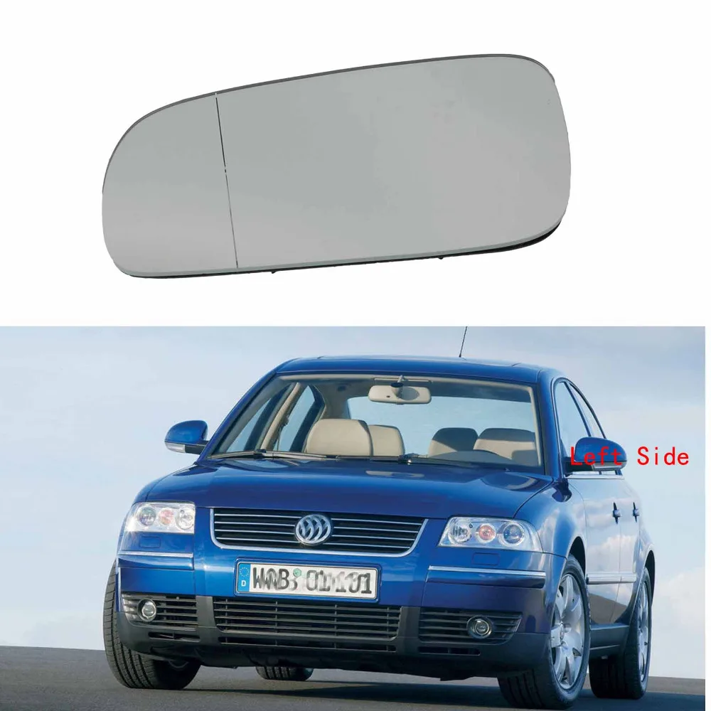 Left Side Car Mirror Glass For VW Passat B5 1997 1998 1999 2000 2001 2002 2003 2004 2005 Car