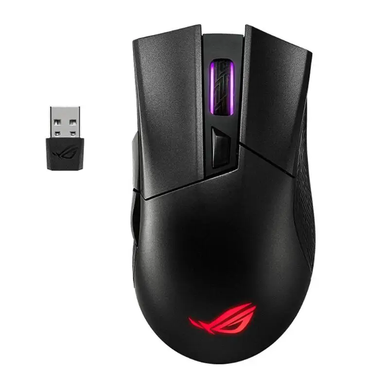 

ASUS ROG Gladius II 2.4GHz Wireless Bluetooth Aura Sync RGB 16000 DPI 400 IPS Optical Sensors BLE Wired Mouse