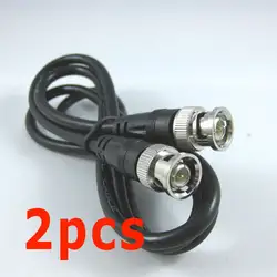 2 шт. 2 м 6 Средства ухода за кожей стоп BNC RG59 CCTV Видео коаксиальный Соединительный кабель для камеры