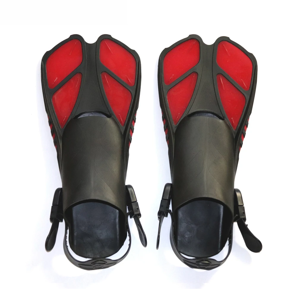 

2019 Swimming Fins Snorkeling Foot Flipper Floating Training Fin with Adjustable Heel for Swimming Diving Water Sports