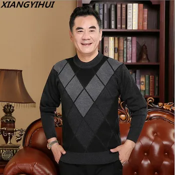 

men sweater winter knitted christmas sweaters male casual autumn Cashmere pullovers mens Thick warm jumper plus size pull homme