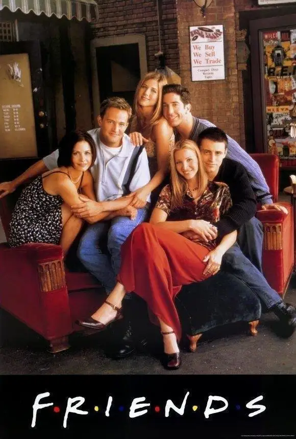 Hot FRIENDS US Classic TV Series Show-Silk Art Poster Wall Sicker Decoration Gift