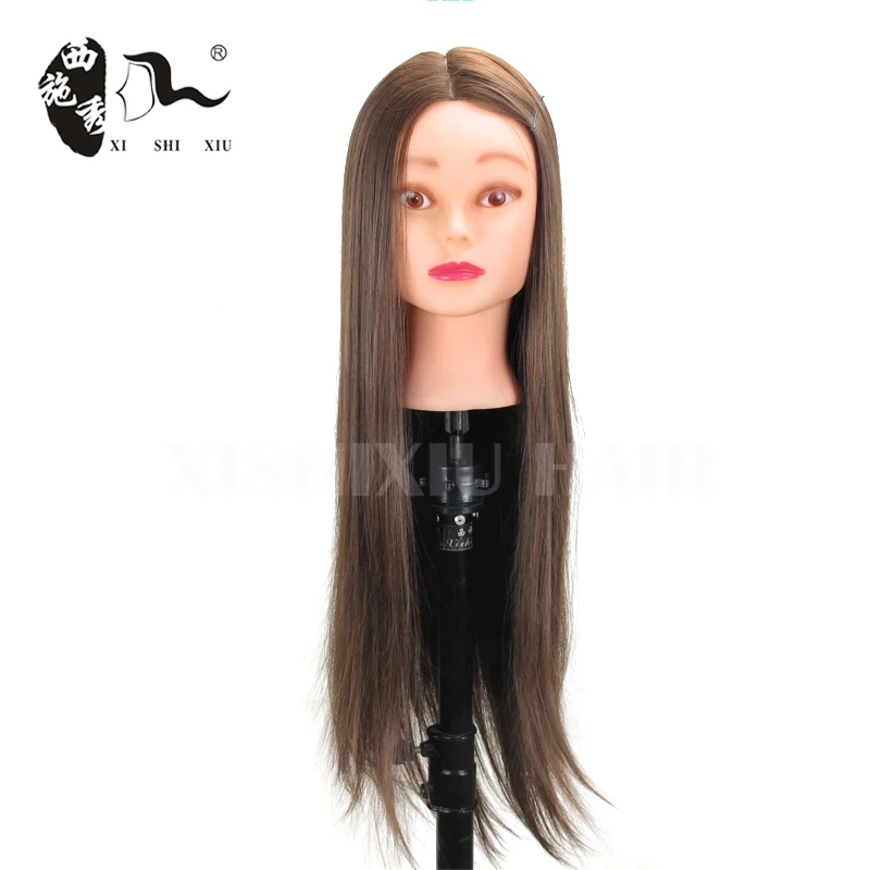 Blonde Hair Mannequin Head 22" Hairdressing Doll Heads Hair Styling