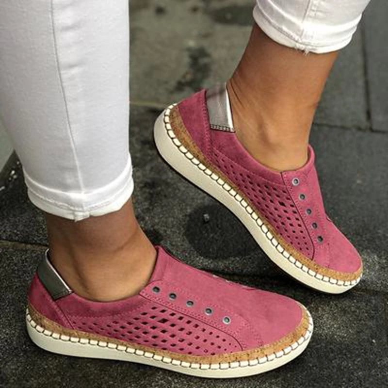 

WENYUJH Casual Shoes Flats 2019 Women Fashion Mesh Women Sneakers Flats Torridity -up Breathable Women Shoes