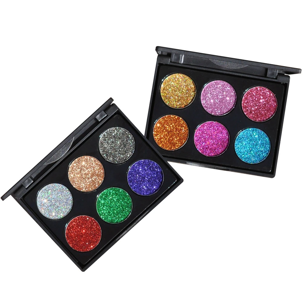 Golden Color Glitter Eye Shadow Palette Shimmer Eyeshadow Palette