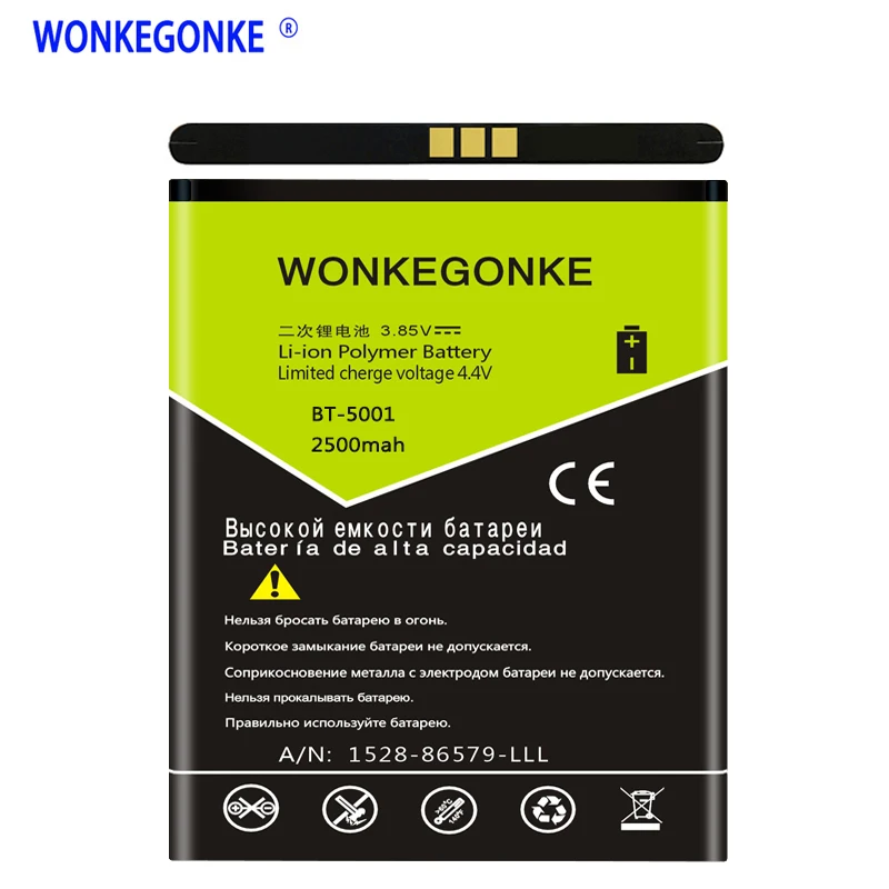 

WONKEGONKE 2500mAh Battery for LEAGOO Z6 BT-5001 Battery BT5001