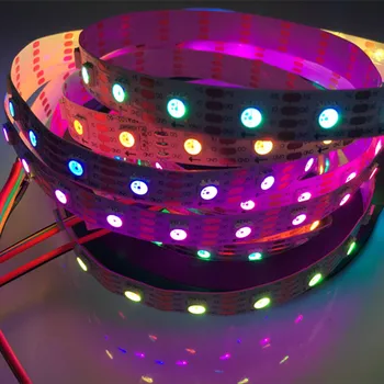 

YIYANG 5M APA102 White PCB Dream LED Strips 60LED/M DC 5V IP20 Non-waterproof WS2801 Updated Version Addressable LED Strips